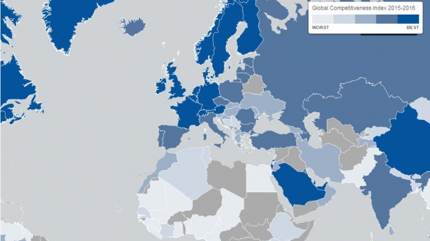 L'indice de compétitivité mondiale pour l'année 2015-2016