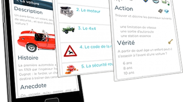 Kidouki est une application gratuite. Aussi ludique qu'éducative, elle est accompagnée de cartes de jeux pour transformer le quotidien des activités familiales en véritables chasses aux trésors