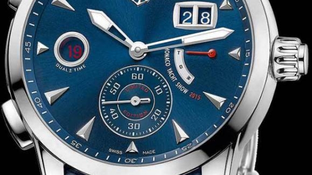 Ulysse Nardin lance une édition limitée à 100 exemplaires de son iconique Dual Time, à l'occasion du 25e anniversaire du Monaco Yacht Show: la Dual Time Monaco !