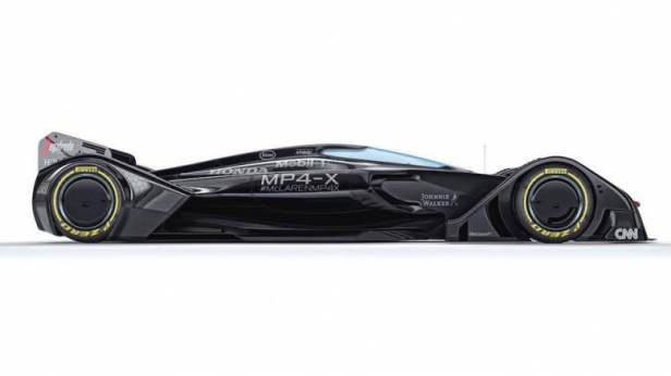 McLaren révolutionne la F1 avec la McLaren MP4-X en la dotant d’un cockpit fermé pour réduire les accidents mortels et d’une carrosserie munie de cellules photovoltaïques récupérant l’énergie solaire