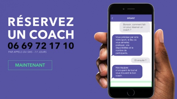 Spearit est une application, qui avec un simple message, vous envoie un coach sportif personnel, où vous voulez et quand vous voulez