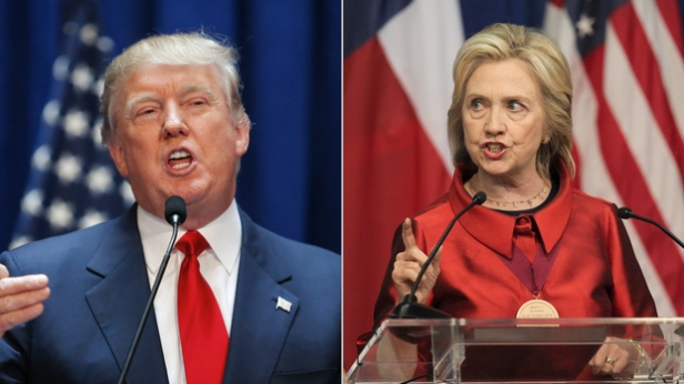 D’après un sondage Survey USA, Donald Trump battrait Hillary Clinton avec 45 % des voix contre 40 %