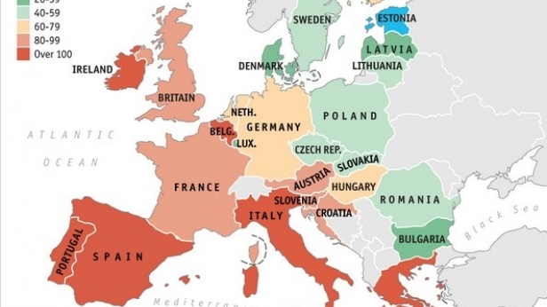 L'Europe s'endette de plus en plus. Les dettes publiques explosent au sein de chaque pays