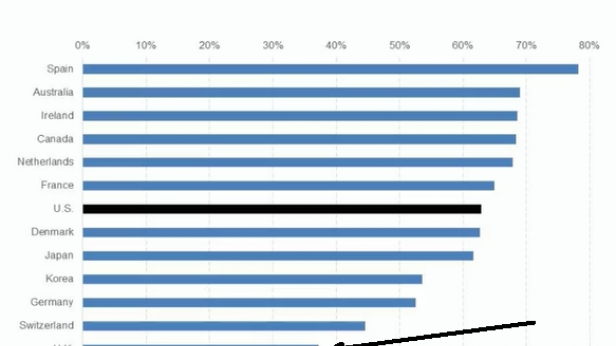 Contrairement aux autres pays, moins de 40% des anglais possèdent leur logement principal