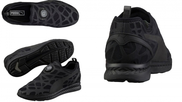 Puma ressuscite sa basket Ignite Disc, dont le système de fermeture sans lacets date de 1991 - Dotée de câbles en acier flexibles et résistants qui épousent mieux la forme du pied, Usain Bolt les chaussera pour ses prochaines compétitions