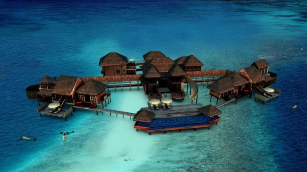 Une chambre d'hôtel à 20 000 € ! Plutôt une villa pied dans l'eau de 1700 m², attraction phare du Gili Lankanfushi aux Maldives !