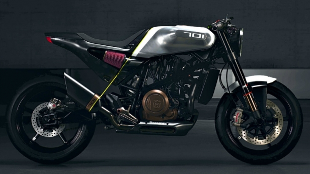 Le constructeur suédois Husqvarna présente le Concept 701 Vitpilen - Un chassis "classique" de chez KTM et un design ultra futuriste