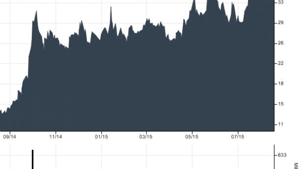 L'action Erytech Pharma sur de belles valorisations depuis le début du mois de juillet 2015 avec une confortable hausse de 20%