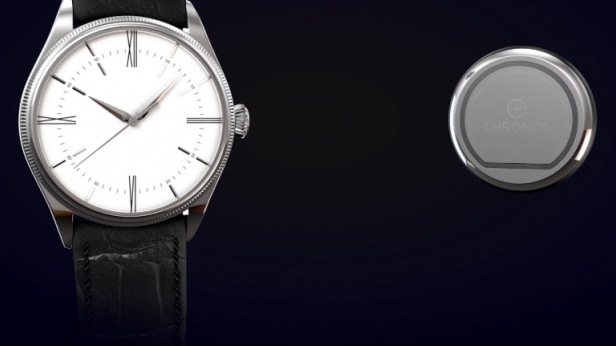 Si aucune montre connectée n'a trouvé grâce à vos yeux, la solution est là: Wearchronos est un module connecté ultra fin à plaquer au dos de votre montre qui recueillera toutes les informations et les affiches sur votre téléphone via une application