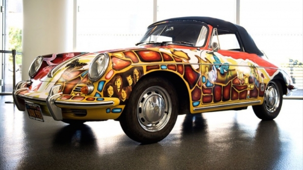 La Porsche 356 SC Cabriolet de Janis Joplin va être vendue aux enchères ! Cette voiture mythique à la peinture psychédélique devrait atteindre le prix de 400.000 $